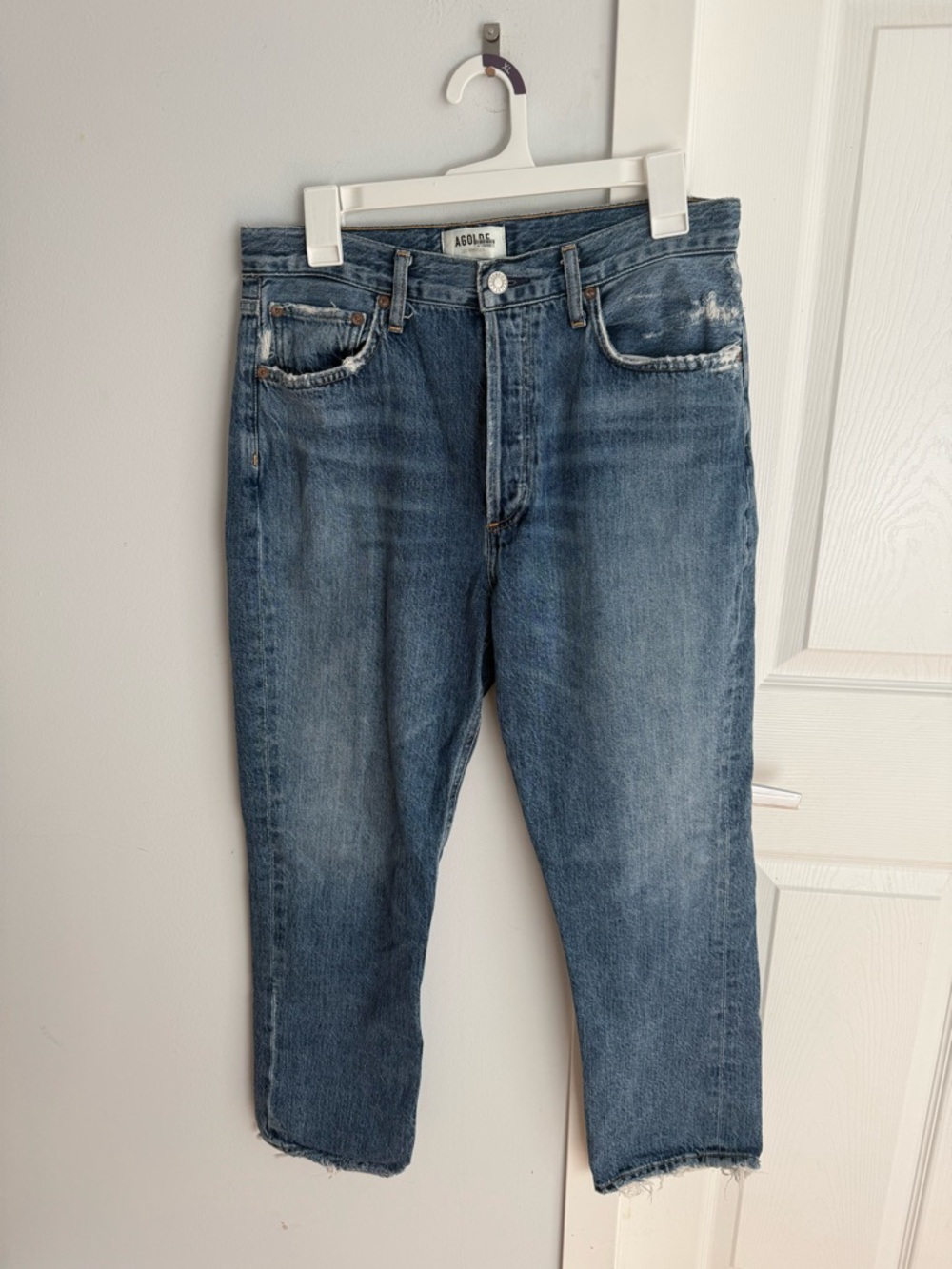 Agolde Riley High Rise Straight Crop, size 29 - Picture 9 of 9